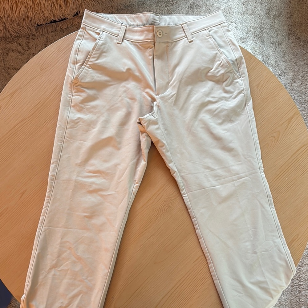 Cream Under Armour Pants